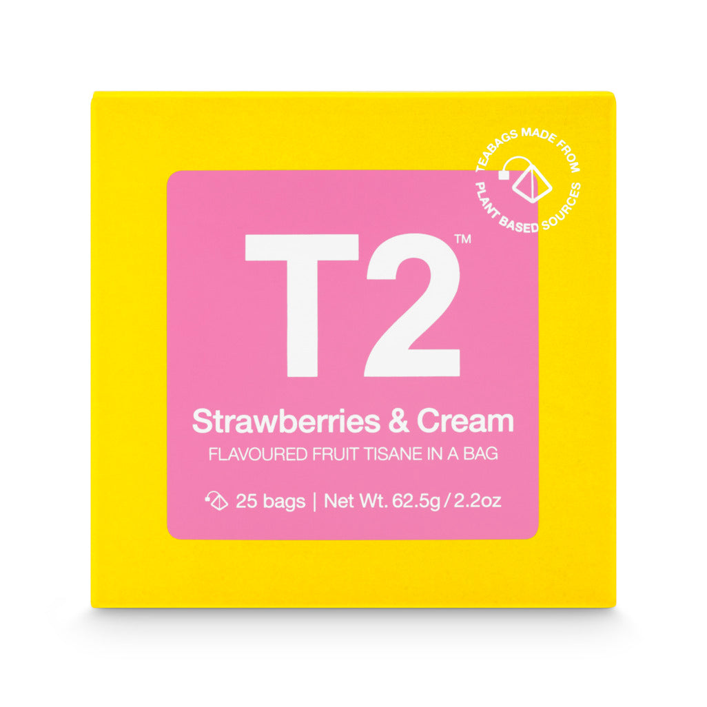 T2 - Strawberries & Cream Teabag Gift Cube